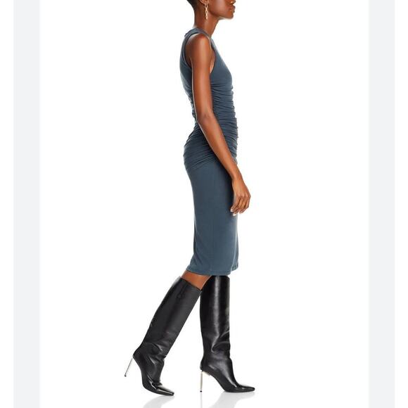 B38 Alice + Olivia Derika Midi Dress Womens 2 Cocktail Audrey Hepburn Chic - Picture 4 of 12